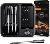 Bol.com INKBIRD INT-14-BW LUXE Draadloze Vleesthermometer met 4 Sondes voor Oven KeukenBarbecueWiFi Bluetooth BBQ Thermometer me... aanbieding