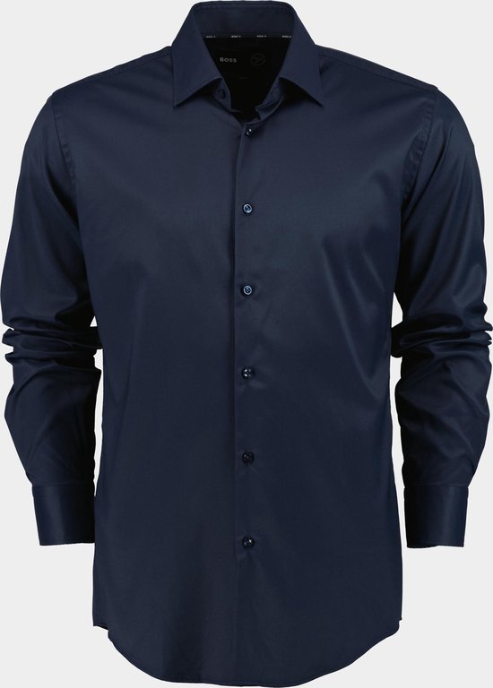 BOSS Black Chemise Business manches longues Blauw P-HANK-kent-C1-222 10241343 0 50503356/404