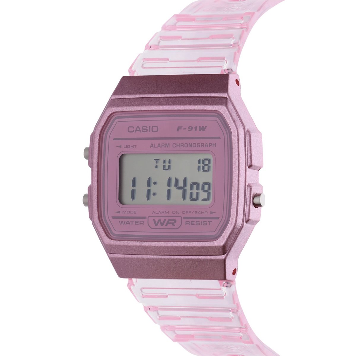 Casio Vintage F-91WS-4EF Dameshorloge 33 mm - Roze