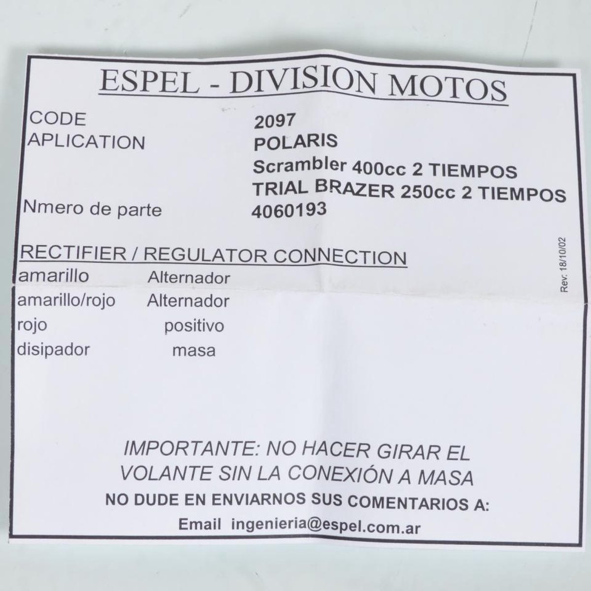 Régulateur redresseur de tension DZE pour Quad Polaris 250 Trail boss 1989 à 1998 SN41U17 Neuf