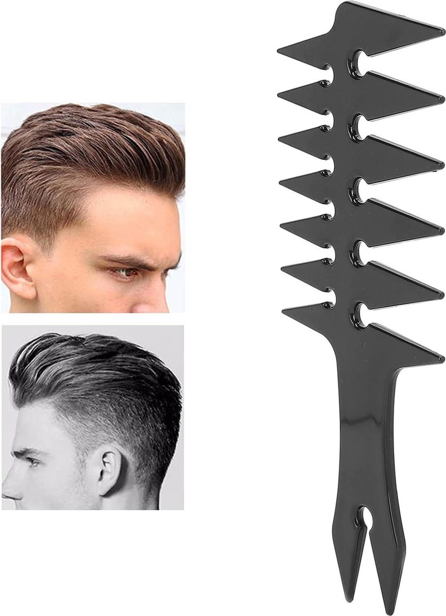 Verschillende Gift Breed Tanden Kam - Zwart, Duurzaam en Lichtgewicht Haarstyling Tool
