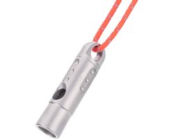 Noodfluit-Titaniumlegering-130 dB-Veiligheidsfluitje met koord -gereedschap voor buiten -Anticorrosief - duurzaam-Geschikt voor kamperen, noodsituaties, wandelen