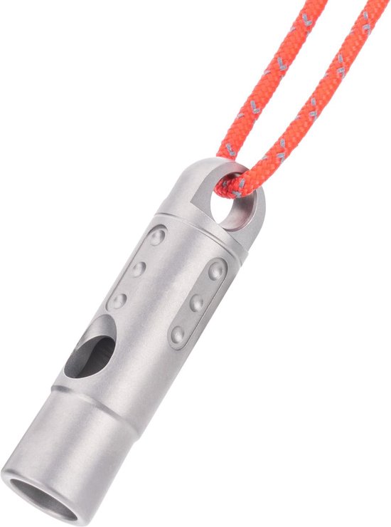 Noodfluit-Titaniumlegering-130 dB-Veiligheidsfluitje met koord -gereedschap voor buiten -Anticorrosief - duurzaam-Geschikt voor kamperen, noodsituaties, wandelen