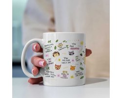 Creasowl® - Bedrukte Mok met Tekst - Motiverende Ochtend Mindset Mokken met Oor - Dagelijkse Affirmatie Mok met Positieve Spreuken - Verjaardags Cadeau - Moederdag - Cadeau voor Moeder - Cadeau voor Vrouw - Koffiemok - Theemok - Koffie mok