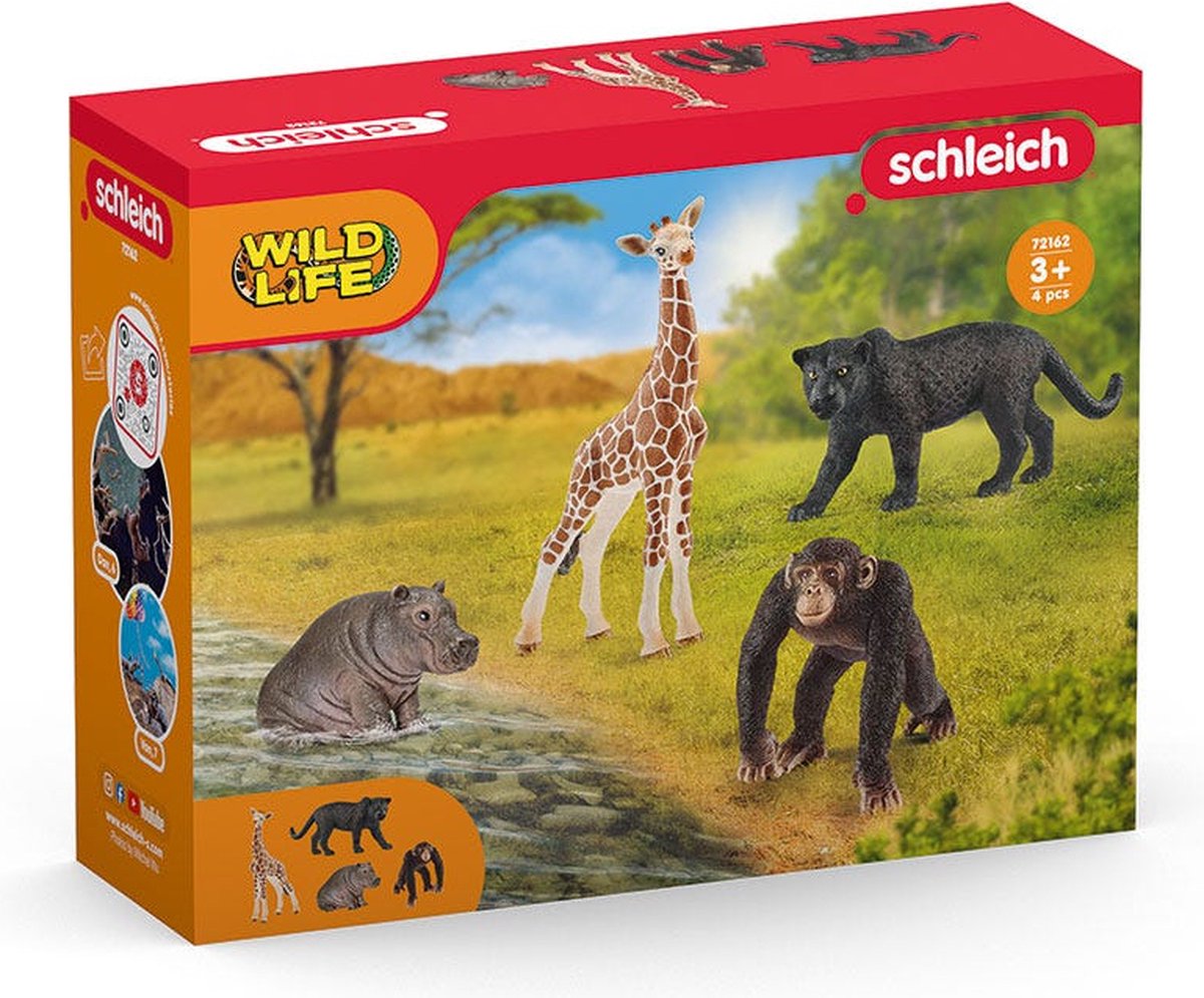 Schleich Wild Life Dieren 4 Stuks — afbeelding 4