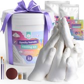 Ensemble de mains en plâtre familial - Kit de moulage à la main pour la fabrication à la main en Plâtre - Coulage par impression 3D, cadeau idéal pour la fête des mères