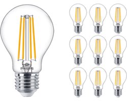Voordeelpak 10x Philips MASTER Value LED Lamp E27 Peer Helder 5.9W 806lm - 927 Zeer Warm Wit | Beste Kleurweergave - Dimbaar - Vervangt 60W