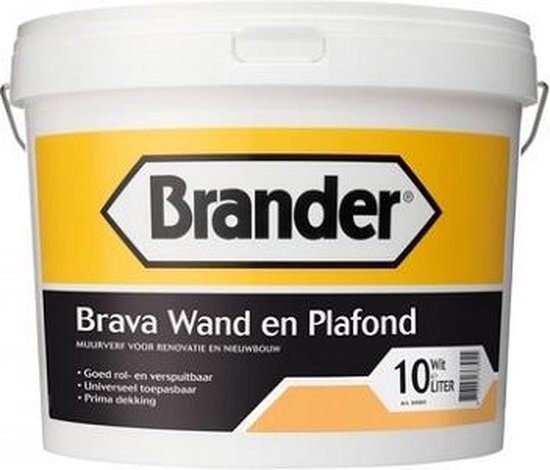 Brander Brava Wand en Plafond RAL 9010 Gebroken wit 10 Liter | bol.com