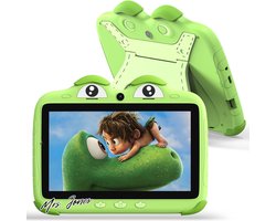 Mrs. Jones 7-inch Kids Tablet Android 7 inch Quad Core 2GB RAM 32GB ROM Children Tablet Kinderen with Youtube Google Play Geschikt Voor Jongens en Meisjes Van 3 Tot 14 Jaar Oud (Groen) .