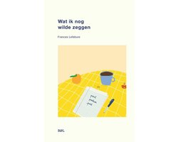 Wat ik nog wilde zeggen