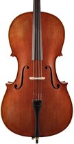 Leonardo LC-2712-M cello set 1/2, geheel massief, mat nitro, mooi gevlamd, ebben toebehoren incl. tas en strijkstok