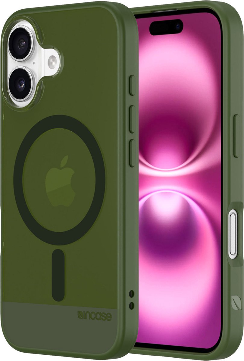 Incase Slim hoesje iPhone 16 – Antimicrobiële bescherming – Ultradun en lichtgewicht – 3m valbescherming - Groen