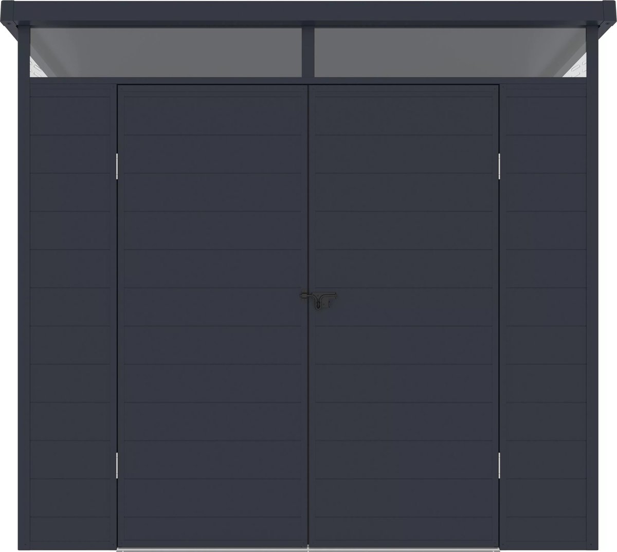 Vente-unique Tuinhuisje van antracietgrijze hars van 4 m² met vloer - MINARO Antracietgrijs