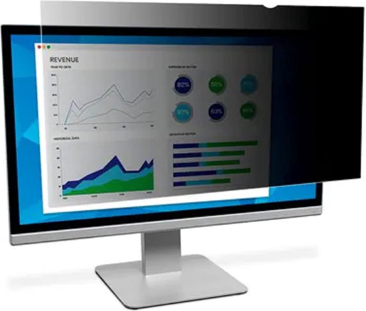 3M PF490W3E schermfilter 124,5 cm (49") Monitor Randloze privacyfilter voor schermen