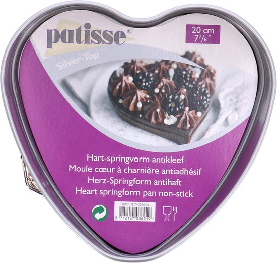Patisse Silver-Top Hart Springvorm 20cm