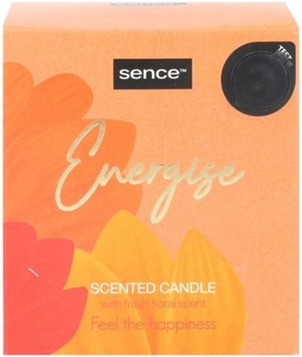 Sence of Wellness Geurkaars Energise Met Frisse Bloemengeur 125g