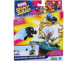 foto van Marvel Stunt Squad Speelset Ironman VS Black Panther Middel Assorti.