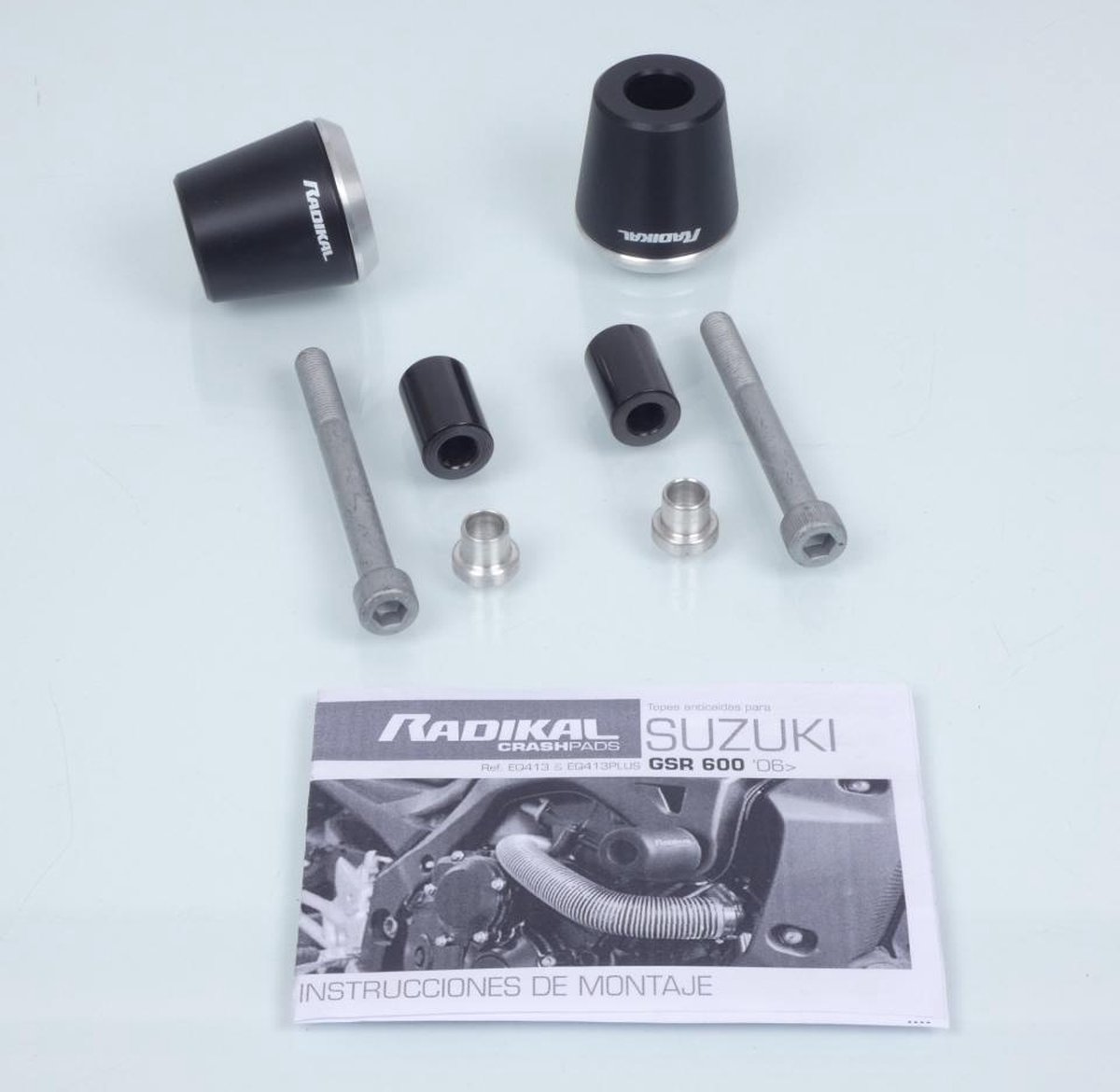 Tampon pare carter Radikal pour moto Suzuki 600 GSR Après 2006 EQ413PLUS Neuf