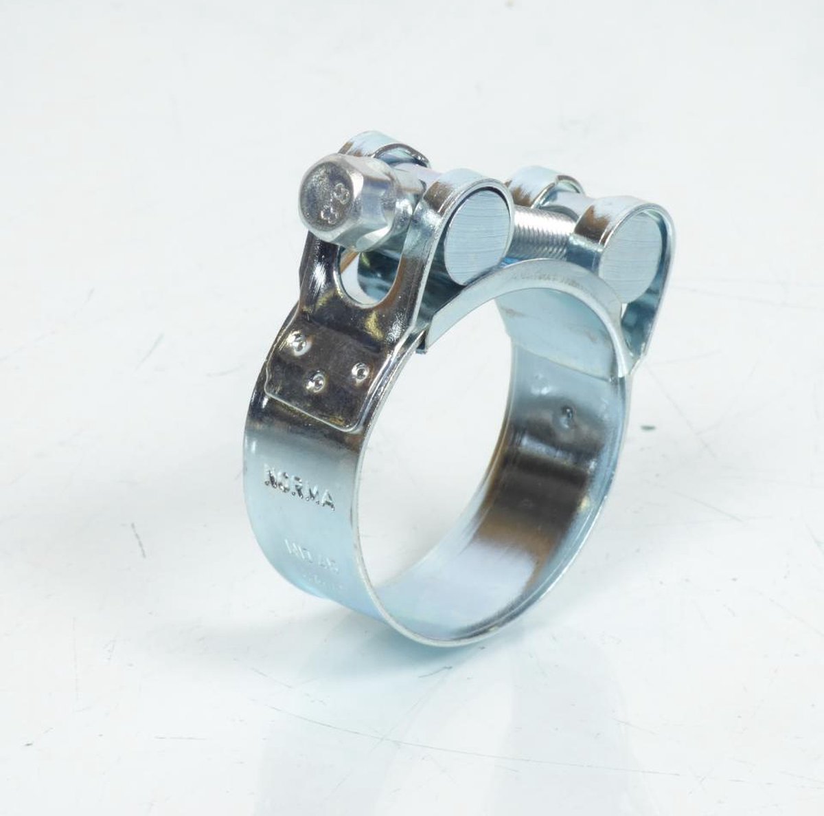 Collier de serrage à vis Ø43 à 47mm pour manchon pot d'échappement moto Neuf