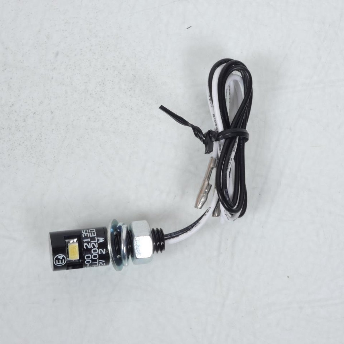 Éclairage de plaque Led 12V 2W Blanc Vparts pour deux roues Moto Scooter Quad