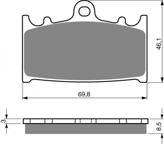 Plaquette de frein Gold Fren pour Moto Suzuki 1200 GSF 2006 AVG/AVD / AK6/SAK6/GTSAK6 Neuf
