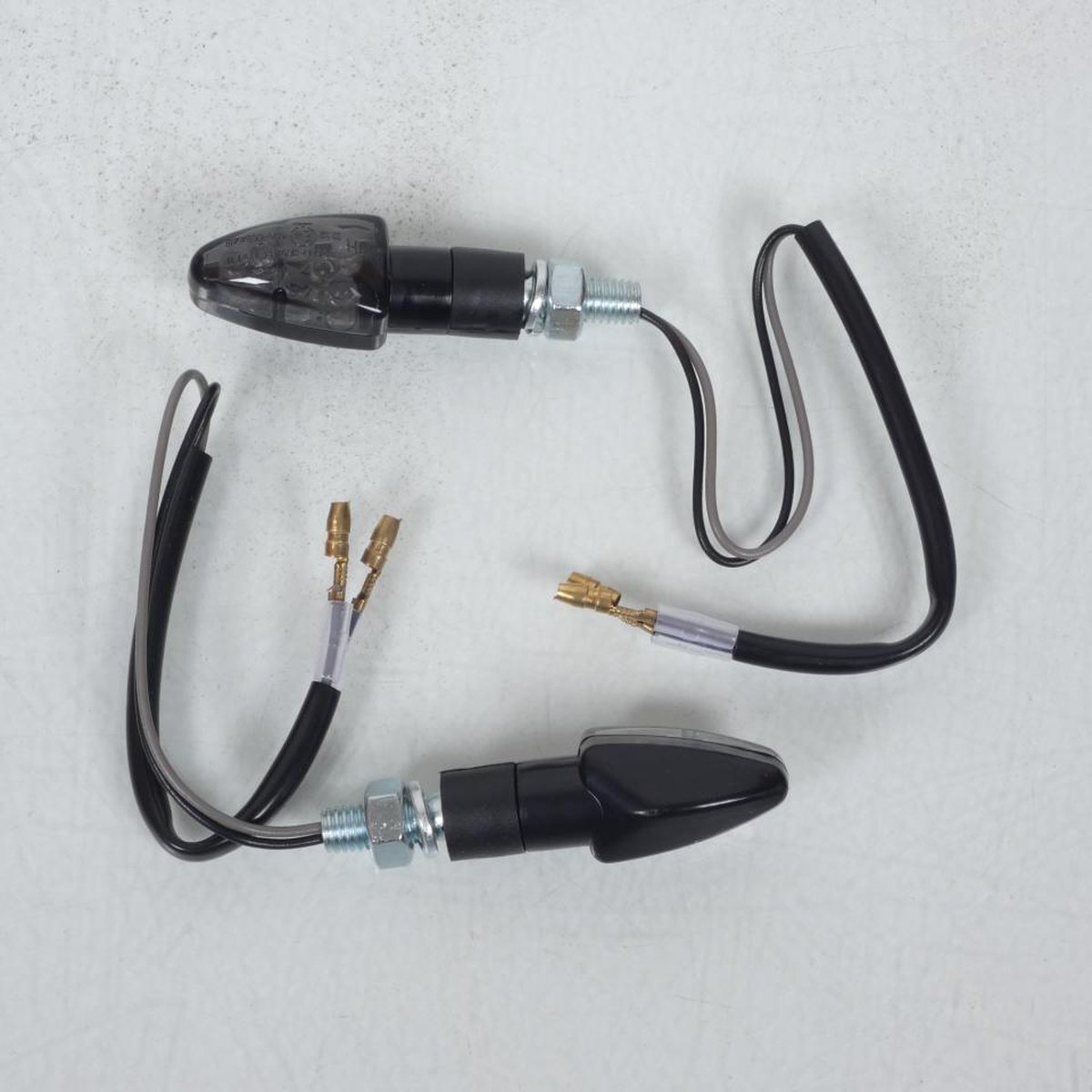 Paire de Clignotant Led FOCUS Noir Fumé Chaft pour moto Honda IN1114