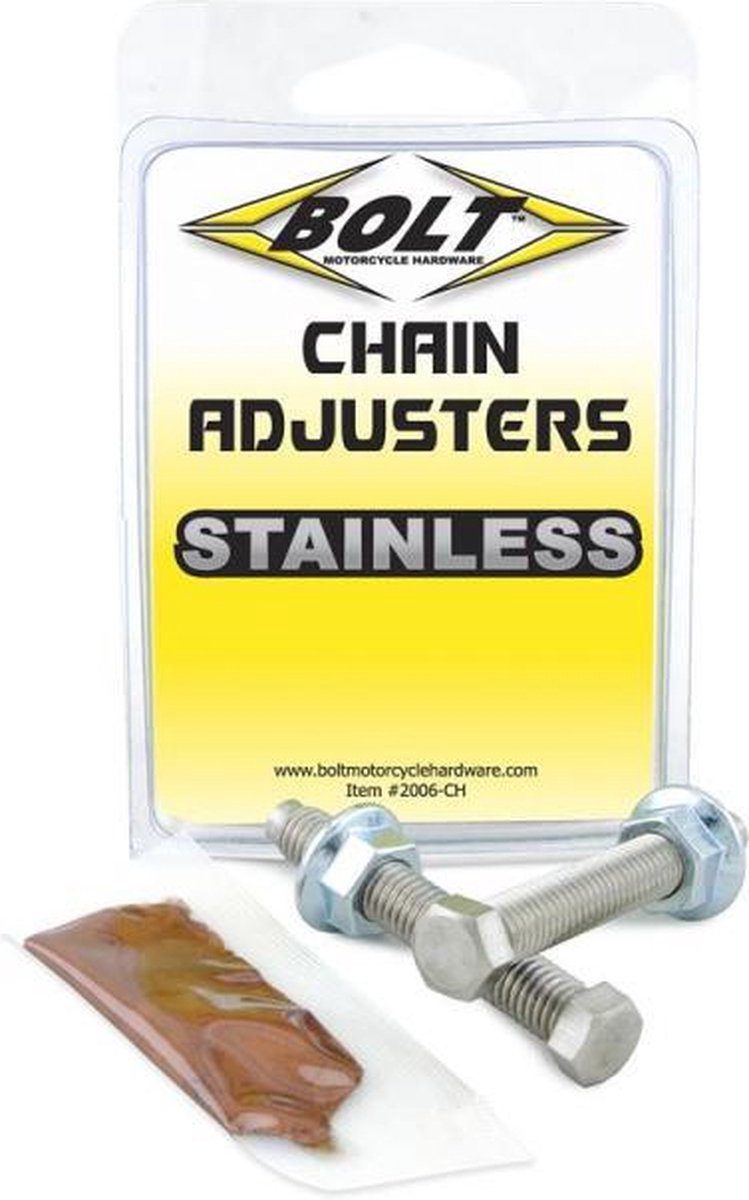 Vis tendeur chaîne transmission Bolt pour moto cross enduro M8 pas 125 longueur 57mm