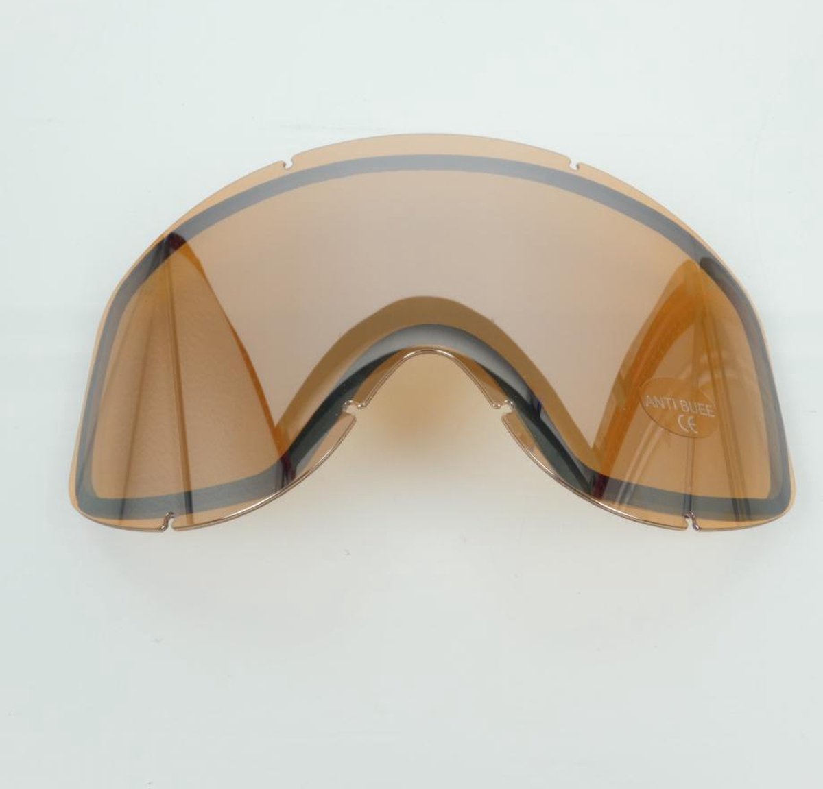 Écran double iridium orange de masque lunette pour moto cross Torx homme / femme Neuf