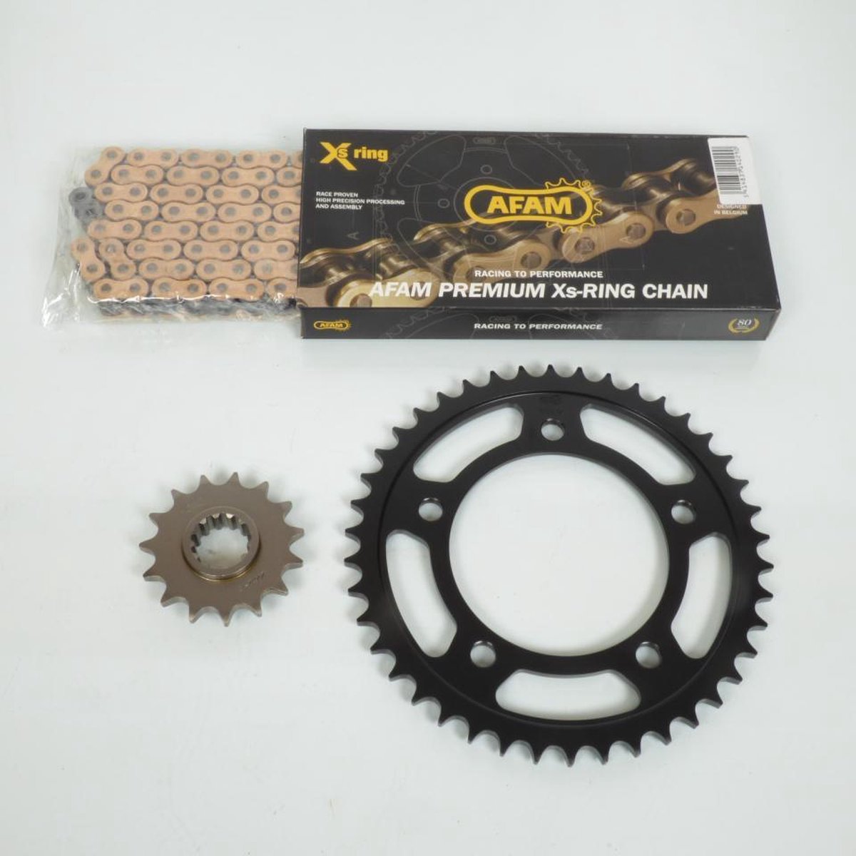 Kit chaîne Afam pour Moto Honda 650 Cb R 2019 à 2020 01073242 / 15x42 Pas 525 Neuf