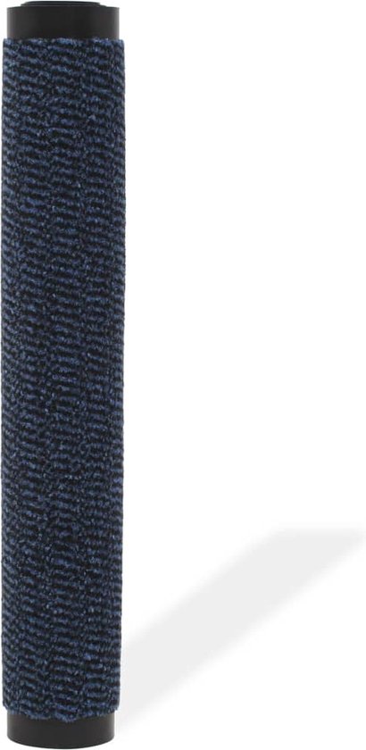 The Living Store Tapis de course à sec - Blauw 60 x 90 cm - Antidérapant - résistant à l'humidité et à la moisissure