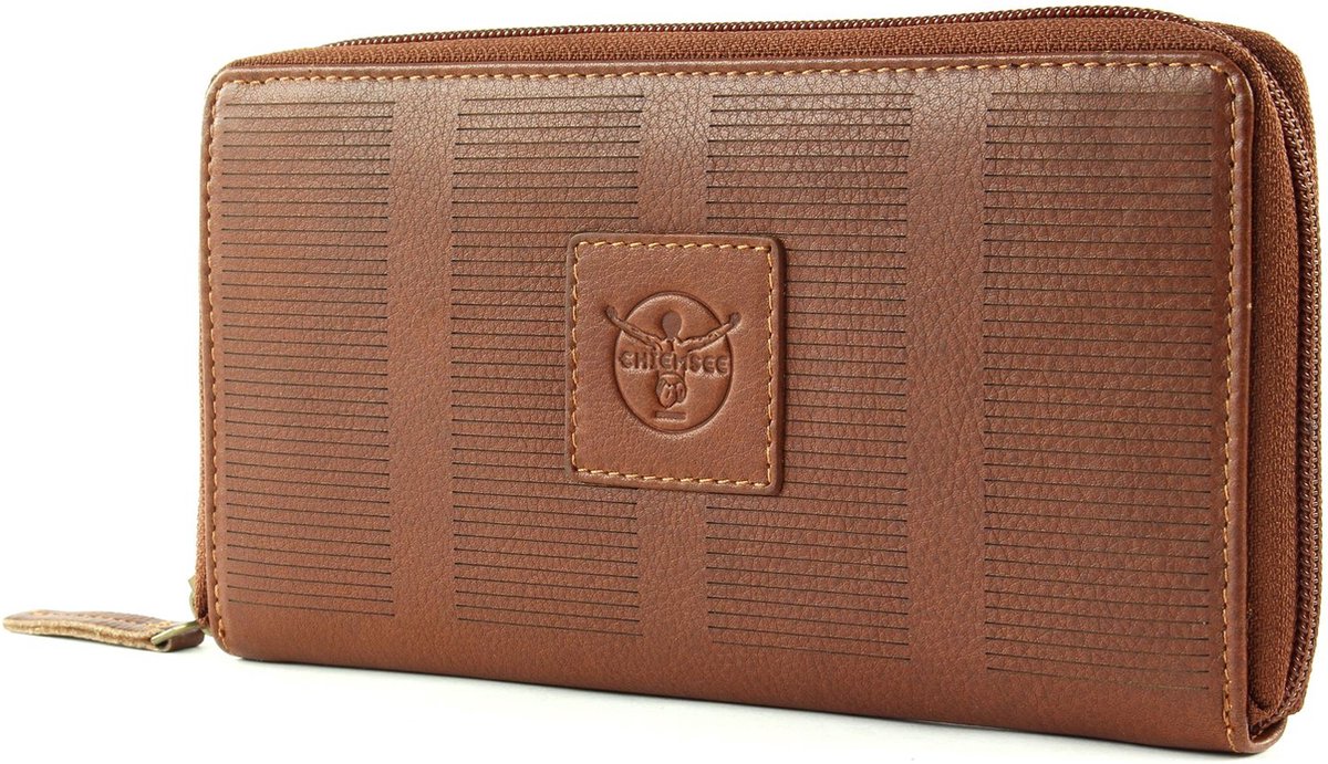 CHIEMSEE Portemonnee Haiti Zip Around Wallet Cognac Bruine