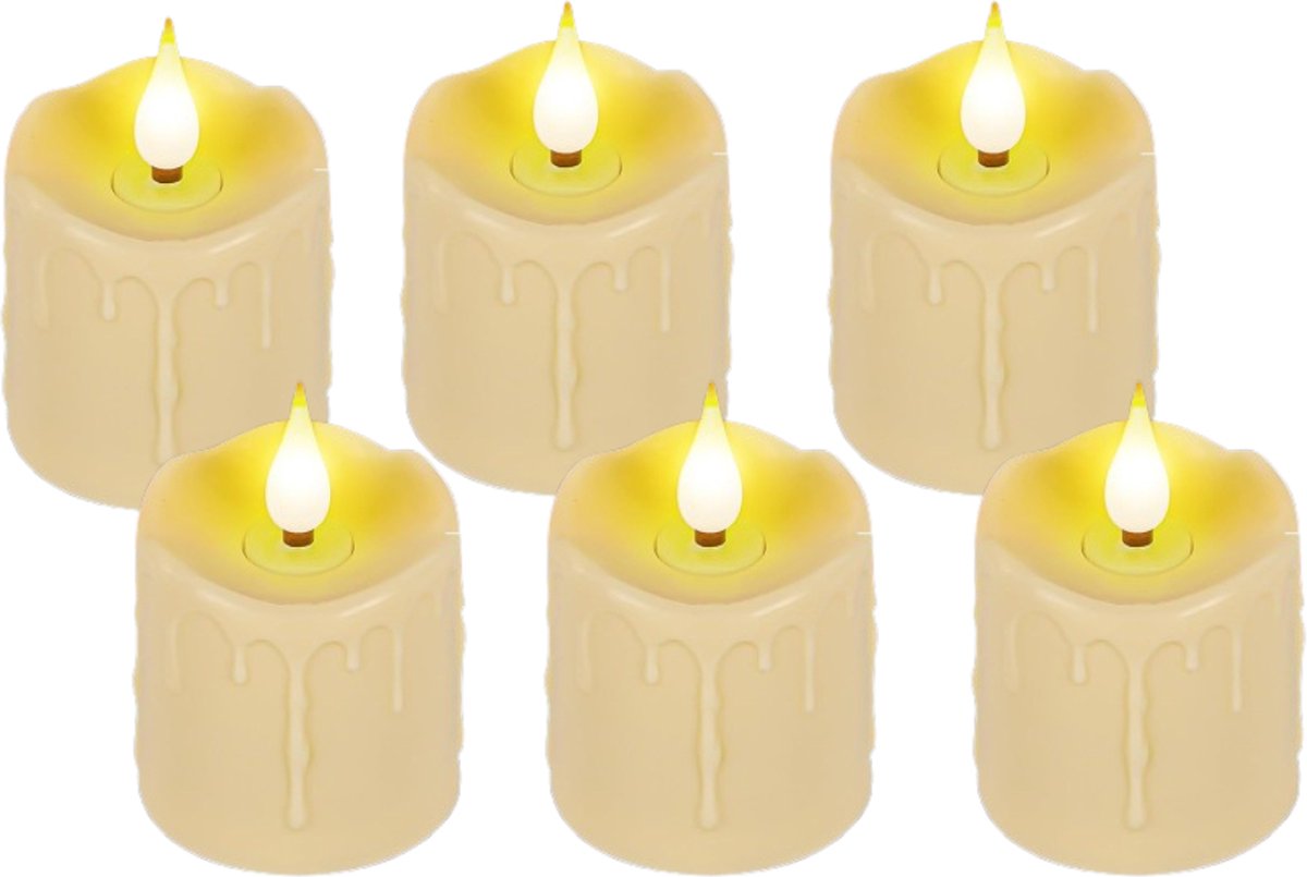 MKSS® Oplaadbare Waxinelichtjes - Theelichtjes - Led