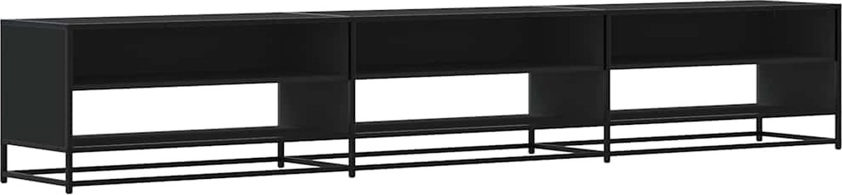 vidaXL - Tv-meubel - 270x40x46 - cm - bewerkt - hout - zwart