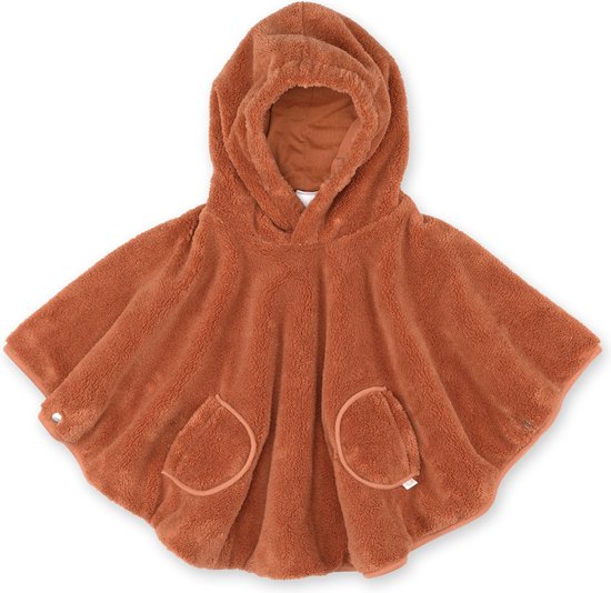 BEMINI Poncho de voyage - 9-36m - Softy + jersey - Noisette