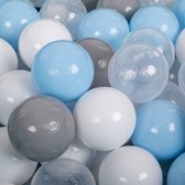 Balles Colorées Plastique - KiddyMoon - 50-6cm - Perle-Gris-Transparent