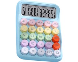 Calculator gekleurde elektronische rekenmachine - spatbestendig - voortreffelijk voor op kantoor - voor de klas - hemelsblauw .