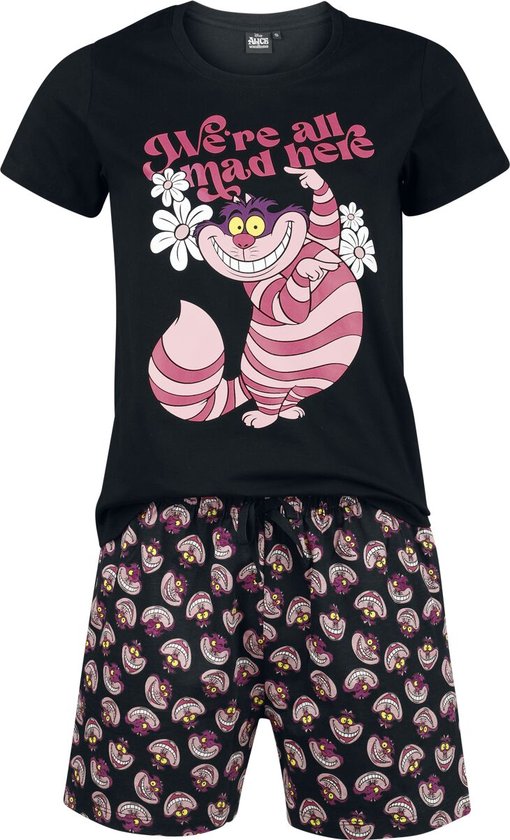 Alice in Wonderland Cheshire Cat - We're All Mad Here Pyjama meerkleurig Katoen -