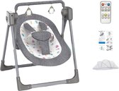 Livista® - Elektrische Wipstoel voor Baby's - BabySchommelstoel - Baby Swing - 5 Verstelbare Schommelniveaus - 3 Timerinstellingen - Intelligente Dubbele Bediening