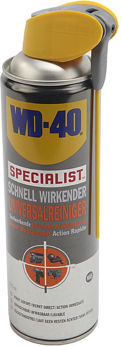 WD40 Smart Straw Specialist Snelwerkende Universele Reinigingsspray in 500 ml spuitbus