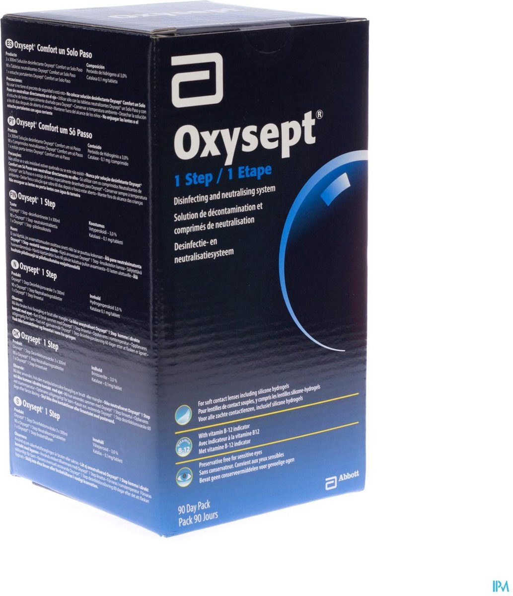 Goedkoopste Oxysept 1 Step - 3x 300ml 90 tabl 1 lenshouder] - lenzenvloeistof