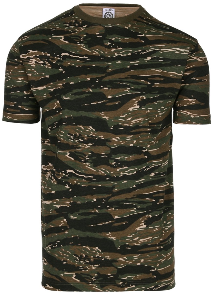 Fostex Garments T-shirt Fostee camo Groen