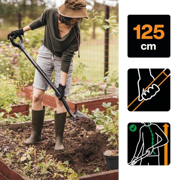 Ergonomische puntig grafiet spade voor tuinieren met gemak Shoval van Shoval — afbeelding 2