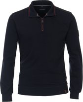 Casa Moda Half Zip Trui Donkerblauw - Maat XXL - Heren