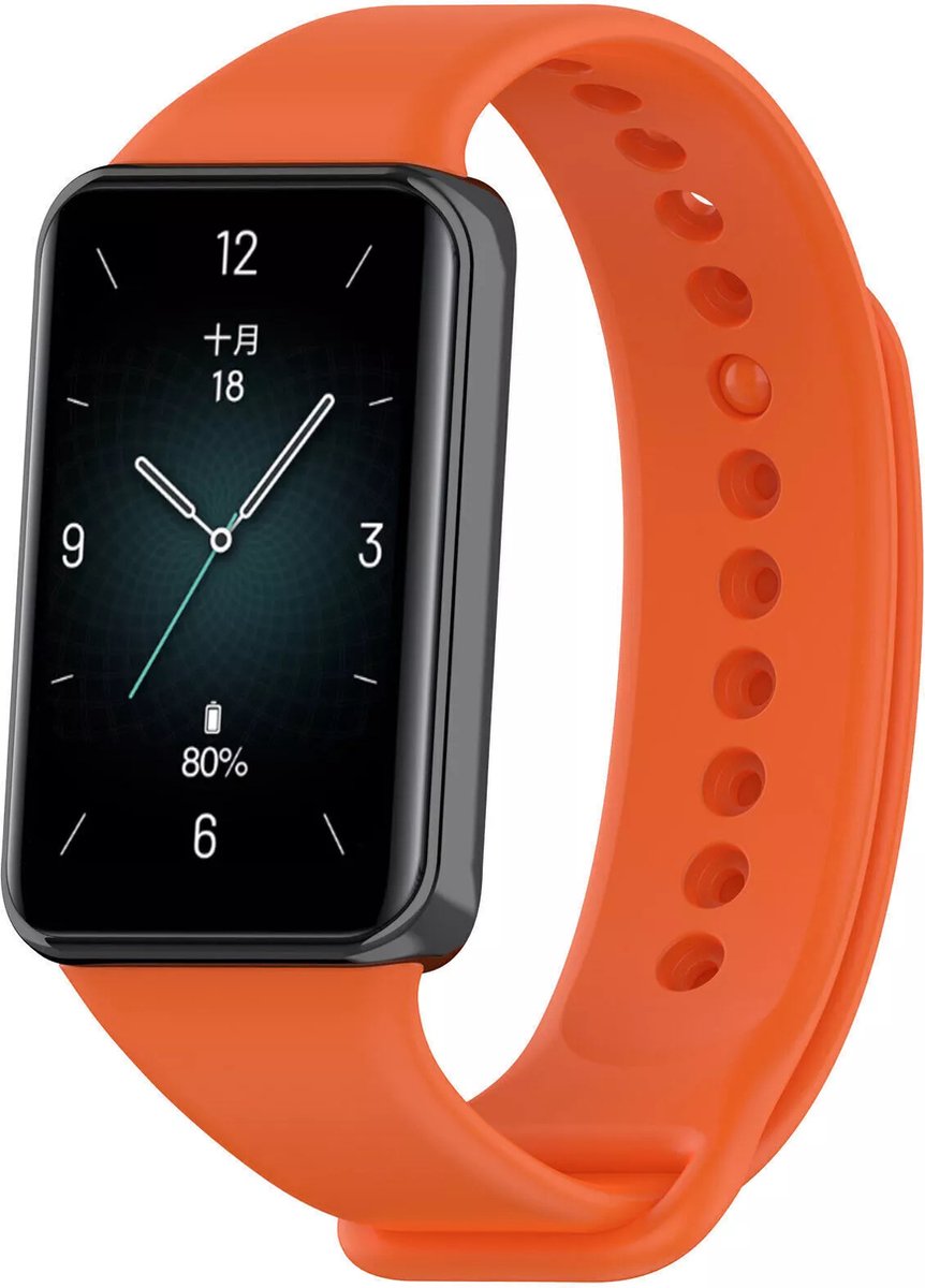 Strap-it TPU bandje - geschikt voor de Honor Band 9 (oranje)