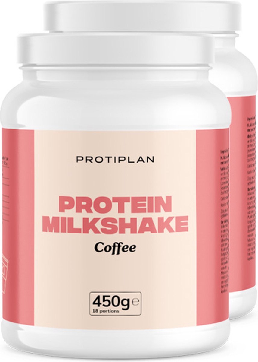 Goedkoopste Protiplan | Voordeelpot Milkshake Koffie | 2 stuks | 2 x 450 gram
