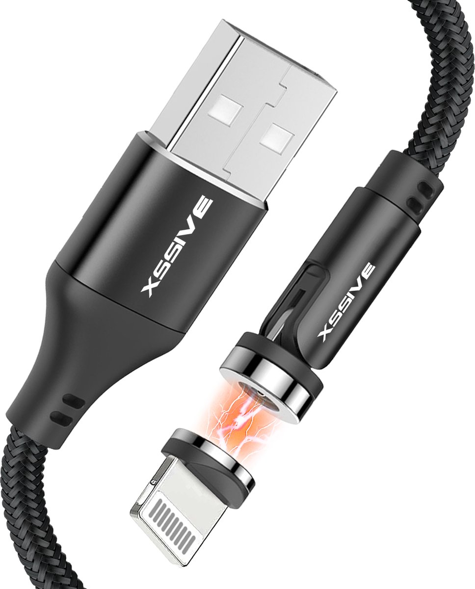 Oplaadkabel geschikt voor Apple Lightning, iPad, iPhone 14, 13, 12, 11, X, 8 - Oplader Kabel - Kindvriendelijk - 5x Langere Levensduur - 1 Meter
