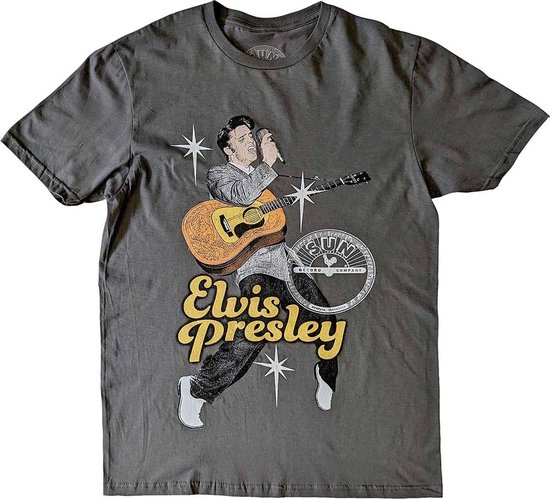 Elvis Presley - Elvis Toes Heren T-shirt - M - Grijs
