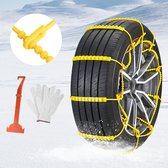Chaînes à Neige Universelles - Lot De 8 Pièces Ajustables Pour Voiture, SUV, Camion (165-275mm)