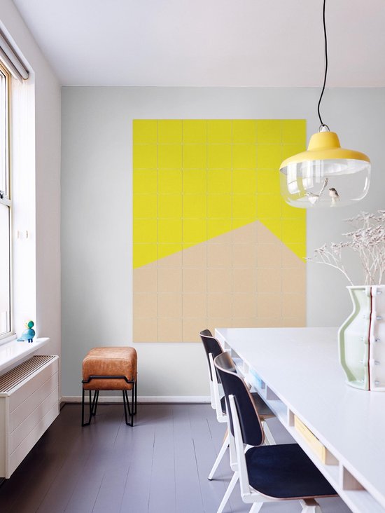 IXXI Color blocking - Yellow Beige - Décoration murale - Abstrait - 80 x 100 cm