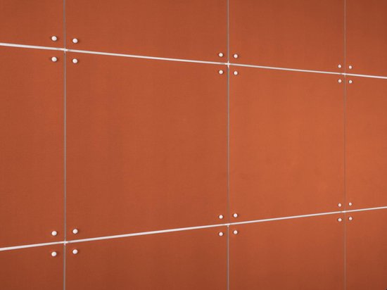 IXXI Color blocking - Orange Blue, Allon Dery - 80 x 100 cm - Support de suspension gratuit - Grande décoration murale et posters - Design graphique, Géométrique